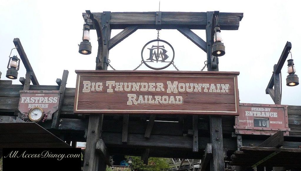 Big Thunder Mountain sign/entrance