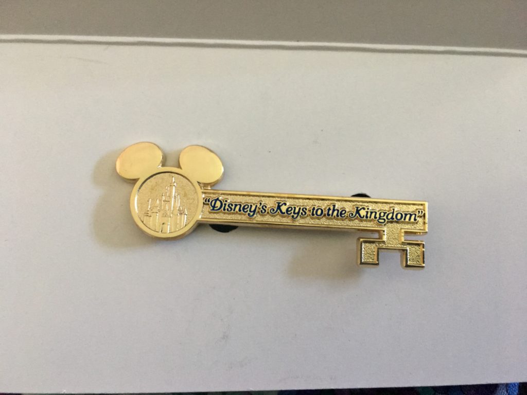 Keys To The Kingdom pin gift from going on tour