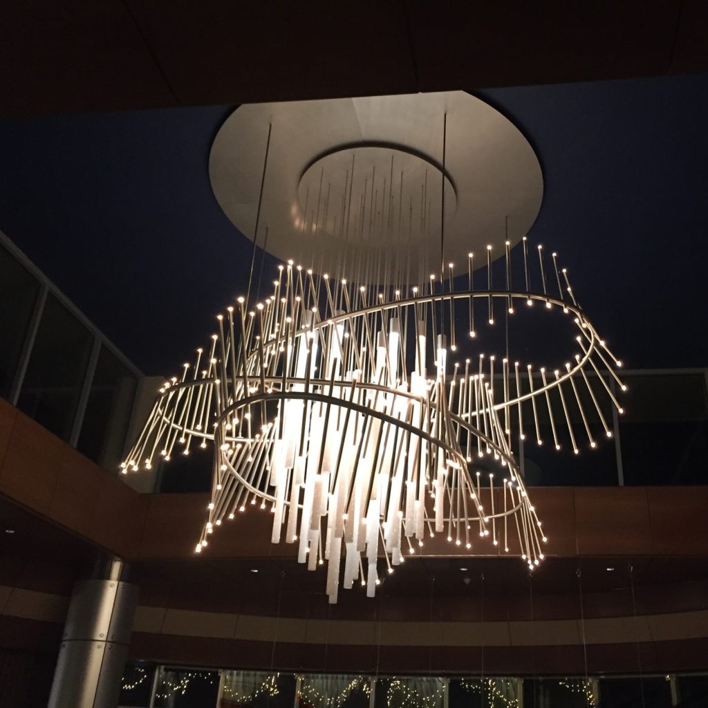 Top of the World Lounge chandelier 