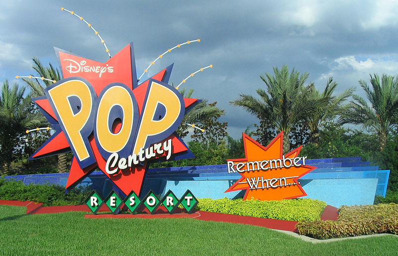 Disney's Pop Century sign