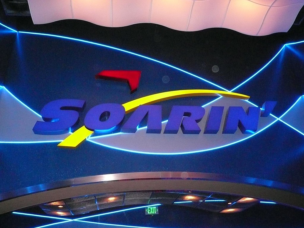 Soarin' attraction entrance sign