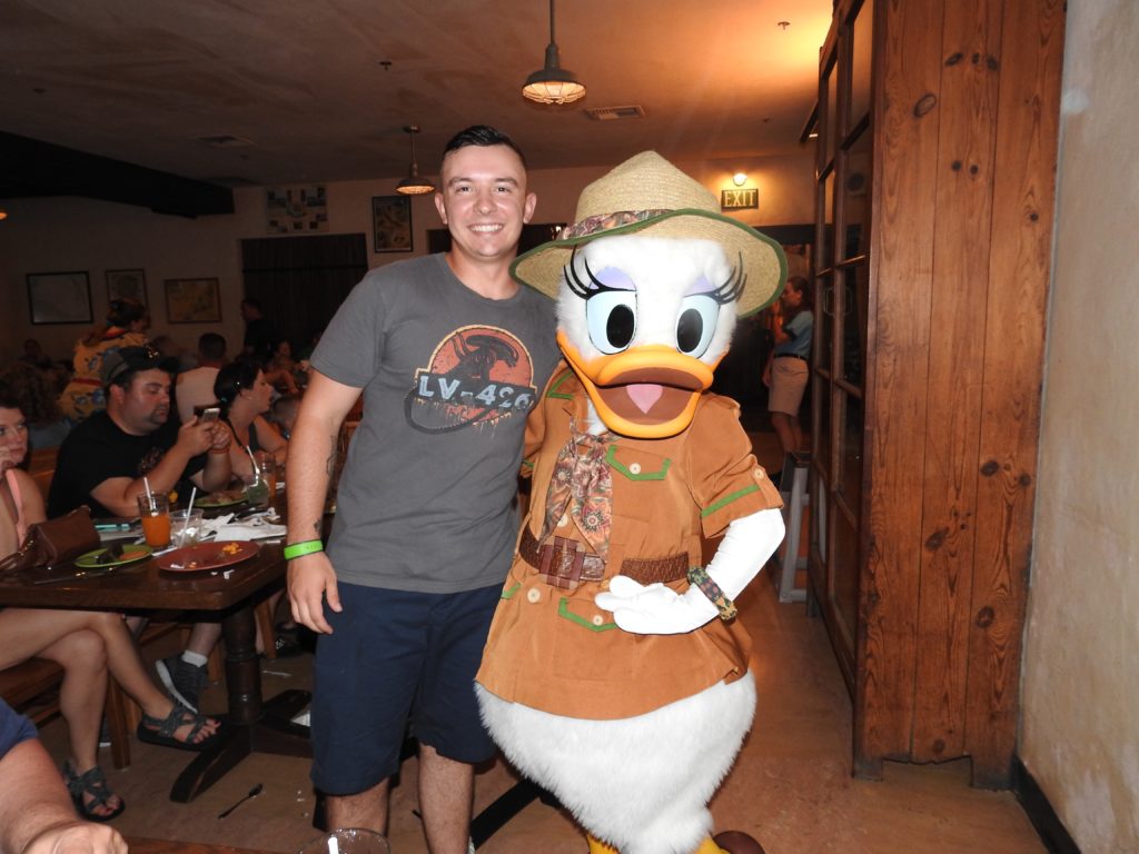 Character meet and greet with Daisy at Tusker House